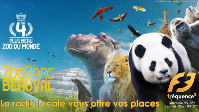 La radio locale vous offre vos places pour le 4ème plus beau zoo du monde !